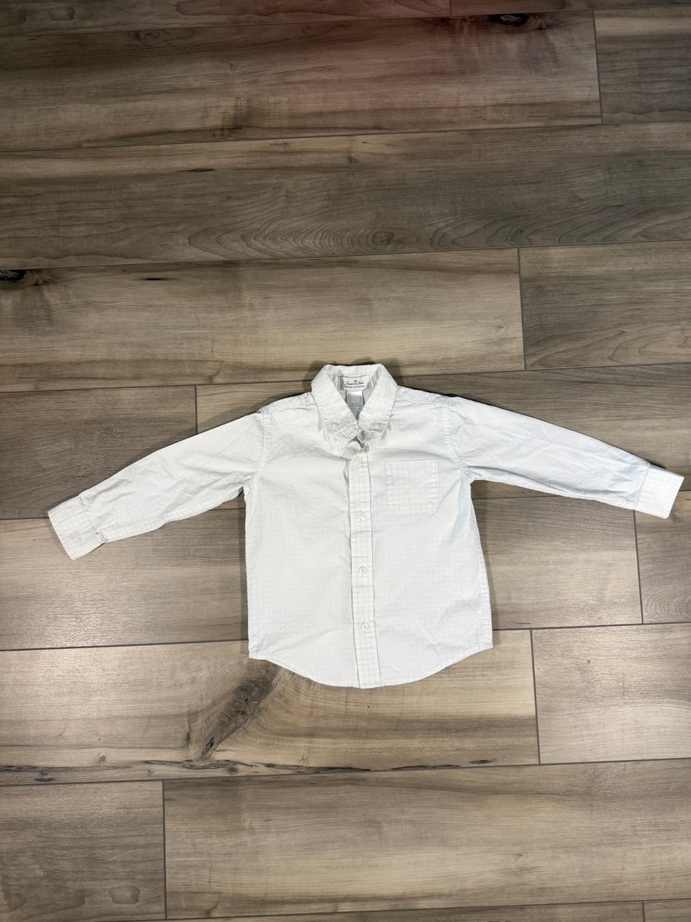 Janie and Jack Boys Size 3 White Special Occasion Button Down Dress Shirt